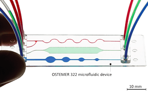 High aspect ratio OSTEMER structures